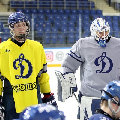 Андрей Миронов и Иван Бочаров на тренировке «Динамо»-2002